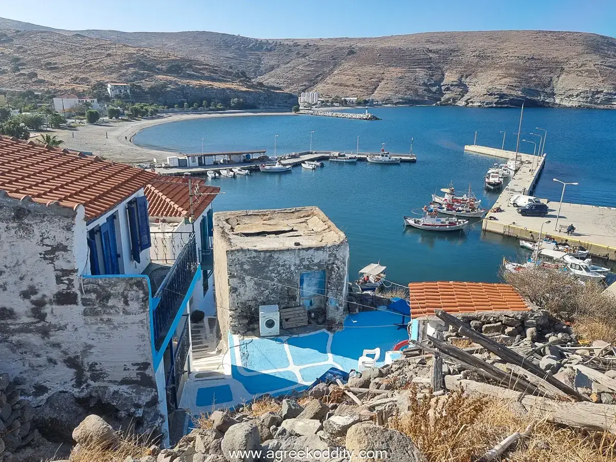 Agios Efstratios – port i kierunek promowy