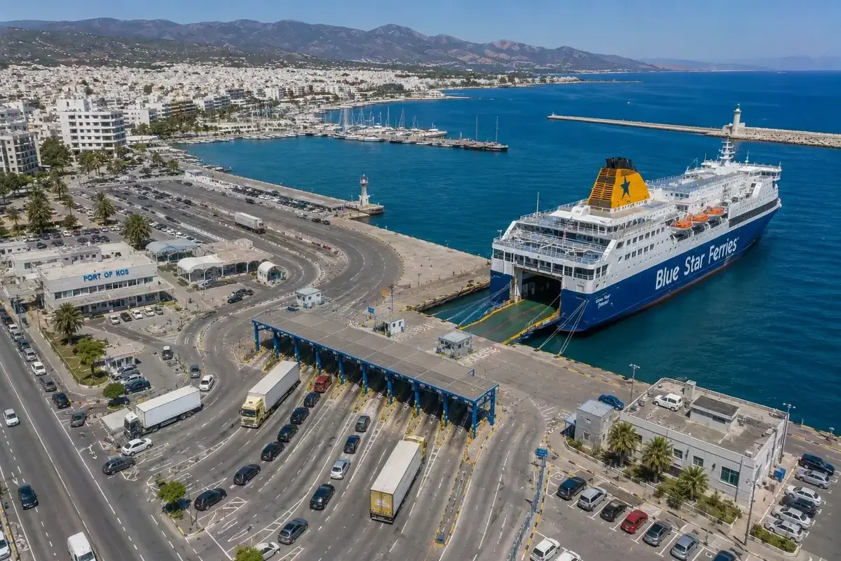 Prom pasażerski i podróż morska: Piraeus – Kos
