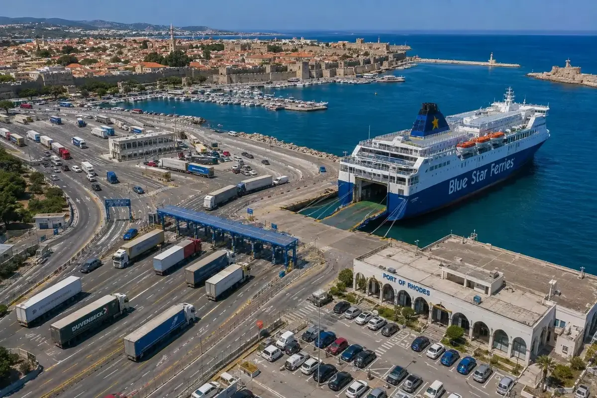 Prom pasażerski i podróż morska: Piraeus – Rhodes
