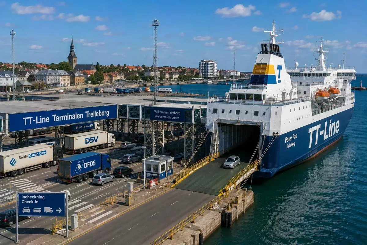 Prom pasażerski i podróż morska: Rostock – Trelleborg