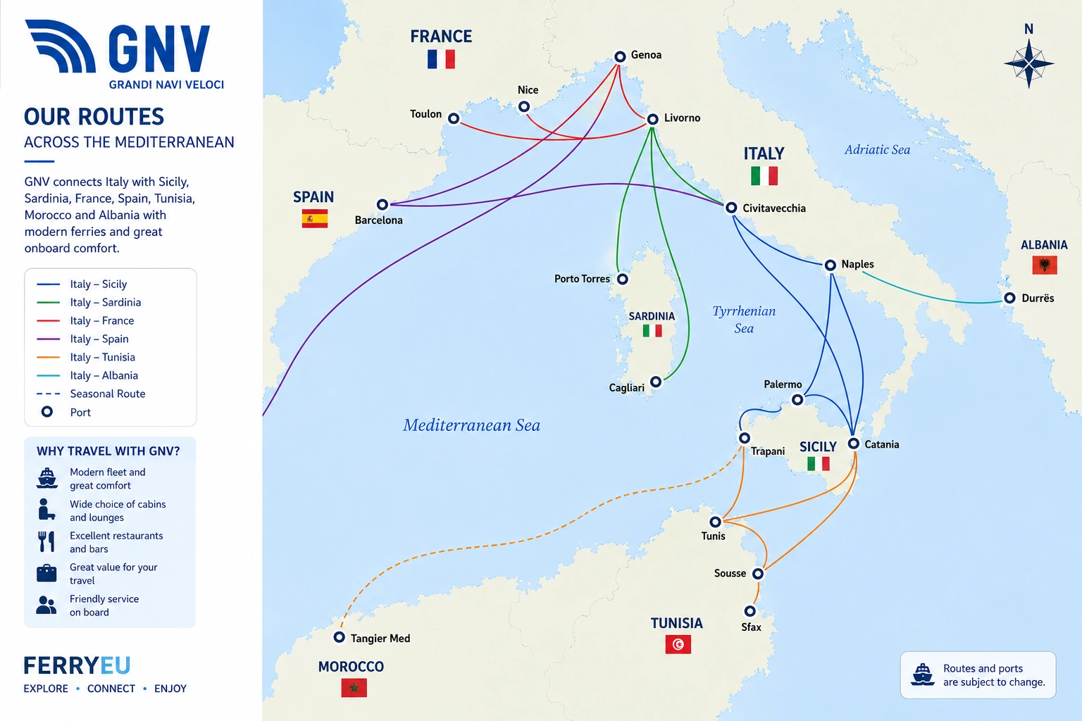 Mapa tras: Grandi Navi Veloci (GNV)