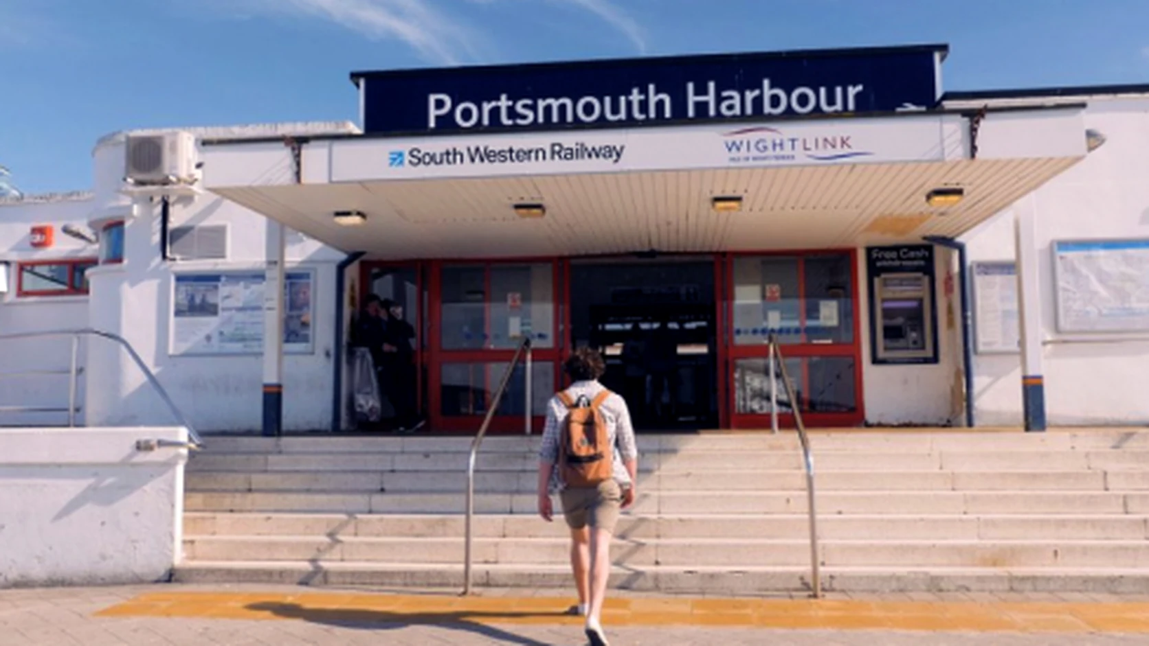 terminal Wightlink FastCat w Portsmouth Harbour